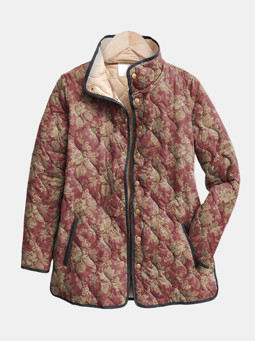 Annette™ | Retro Floral Print Jacket