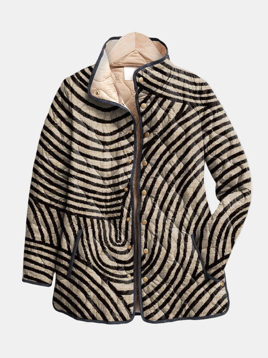 Fiona™ | Hand-Drawn Circle Print Jacket