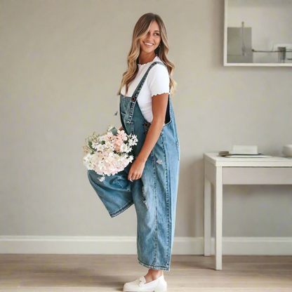 MIA™ – Vintage Wash Adjustable Jumpsuit