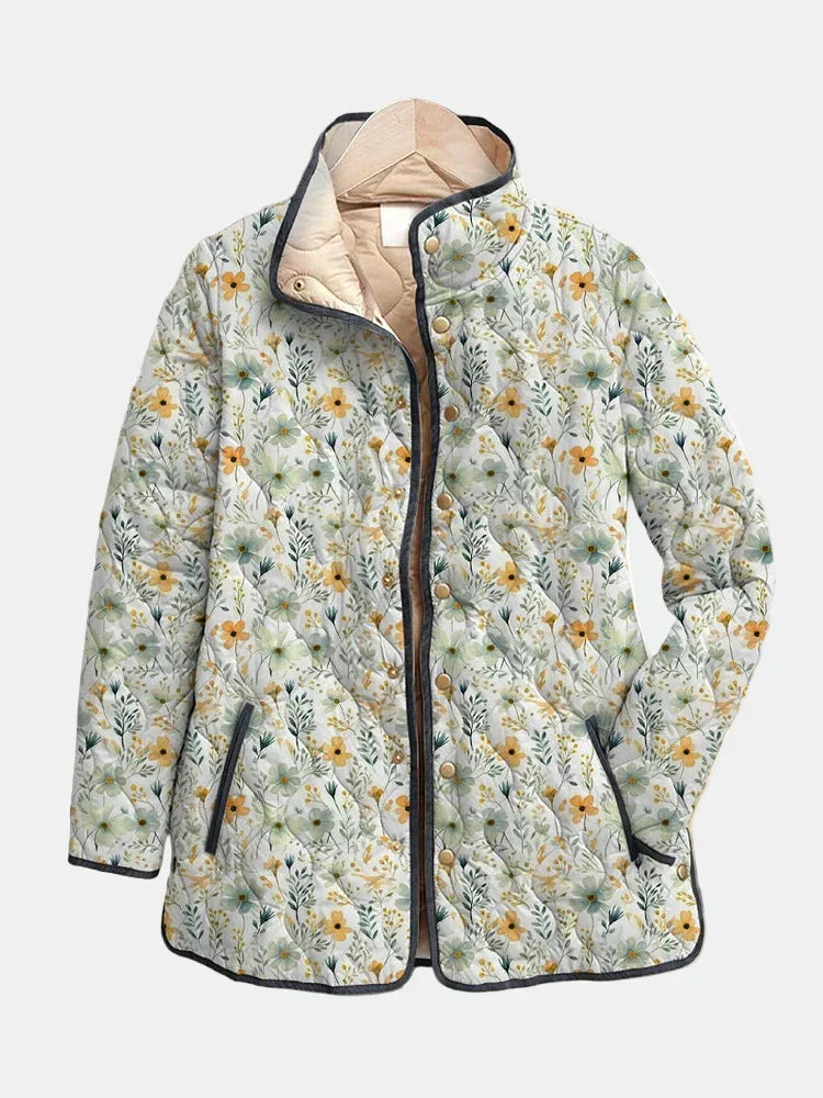 Rhonda™ | Floral Print Quilted Jacket