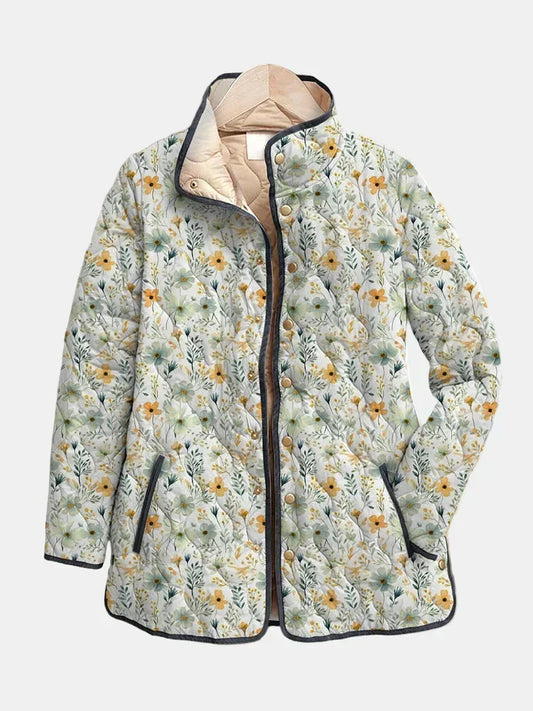 Rhonda™ | Floral Print Quilted Jacket