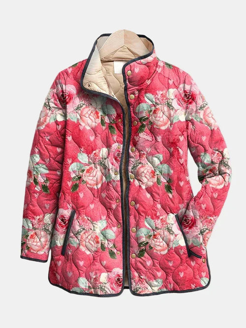 Dianne™ | Pink Floral Quilted Jacket