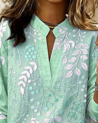 Liliane™ | Botanical Print Blouse