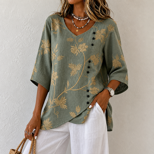 Denise - Floral Blouse