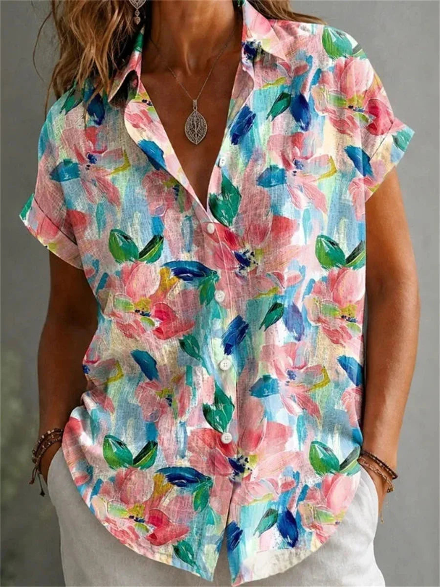 Mila™ | Colorful Floral Blouse
