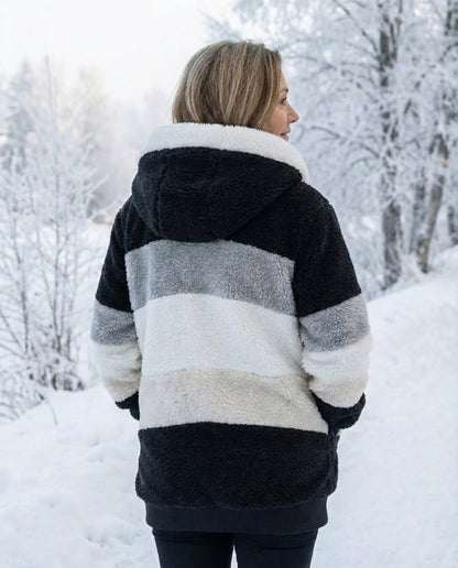 Colorblock Plush Jacket