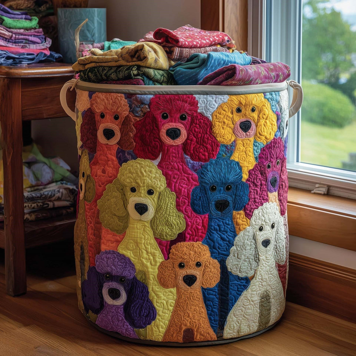 Coco | Poodle Parade Laundry Basket