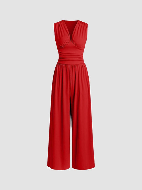 OLIVIA™ – Chic Sleeveless Wide-Leg Jumpsuit