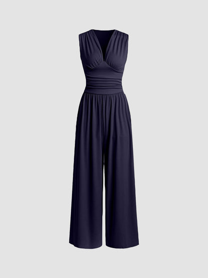 OLIVIA™ – Chic Sleeveless Wide-Leg Jumpsuit