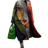 Artistic pattern of a woman's face