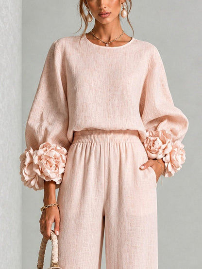 Nora | Floral Cuff Two-Piece Set