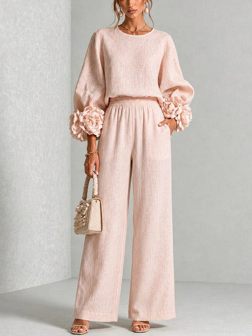 Nora | Floral Cuff Two-Piece Set