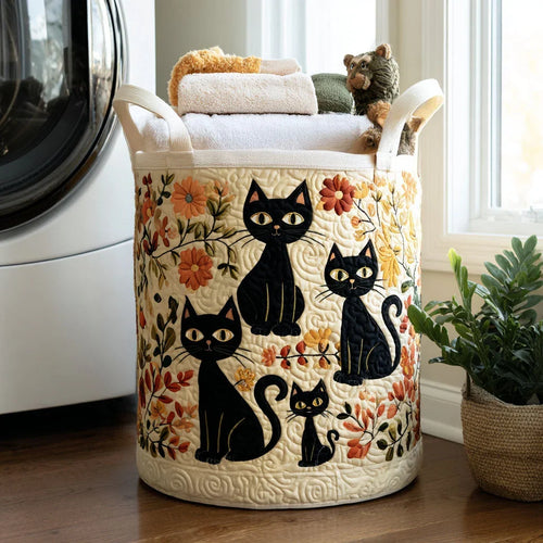 Tabitha | Autumn Blossom Cats Laundry Basket