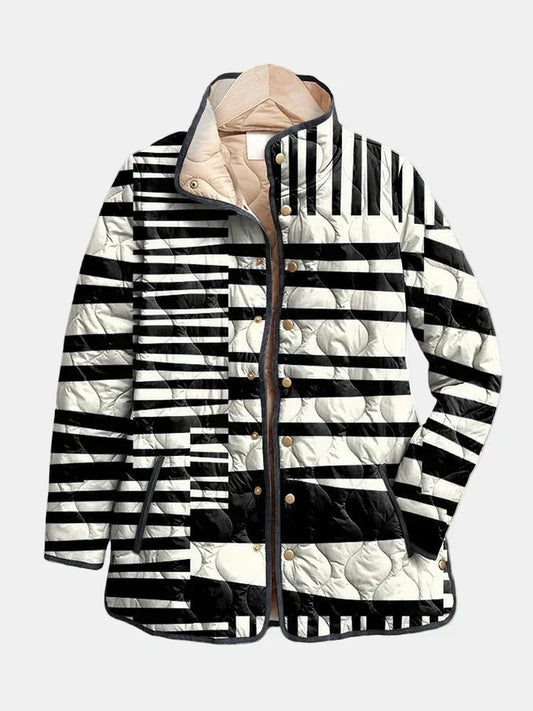 Elaine™ | Black and White Abstract Jacket