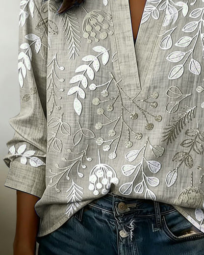 Liliane™ | Botanical Print Blouse