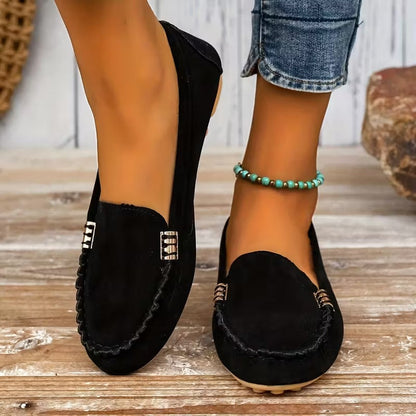 Gwen™ | Metal Stitch Comfort Loafers