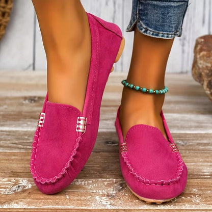 Gwen™ | Metal Stitch Comfort Loafers