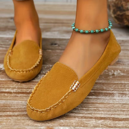 Gwen™ | Metal Stitch Comfort Loafers