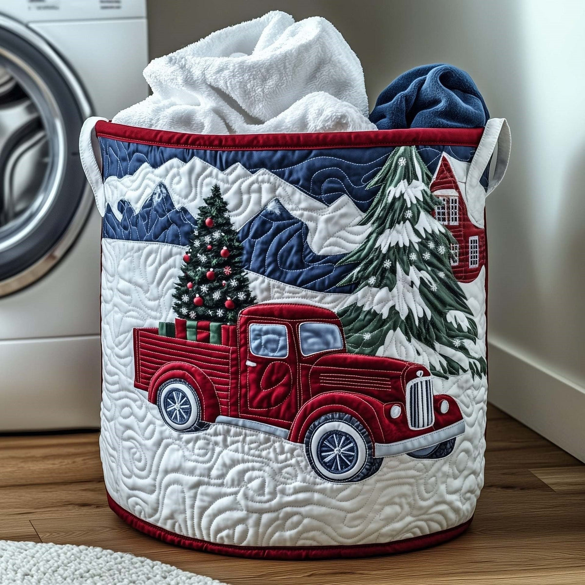 Ivy | Winter Mountain Delivery Laundry Basket